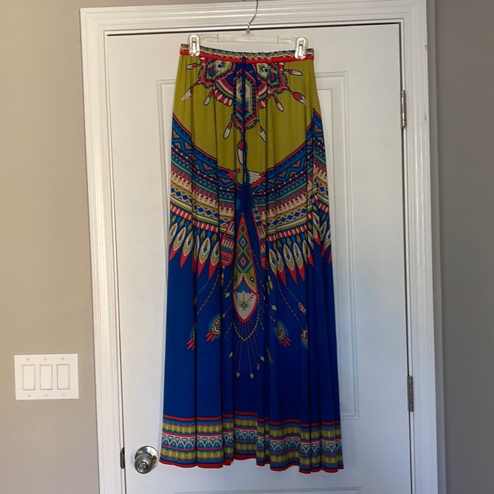 Swell Small Drawstring. Multi Colored Maxi Skirt - image 1